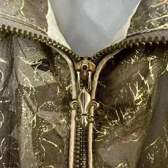 Vintage 1980s Floral Cabin Creek All Over Print Full Zip Windbreaker Jacket - Picture 5 of 10